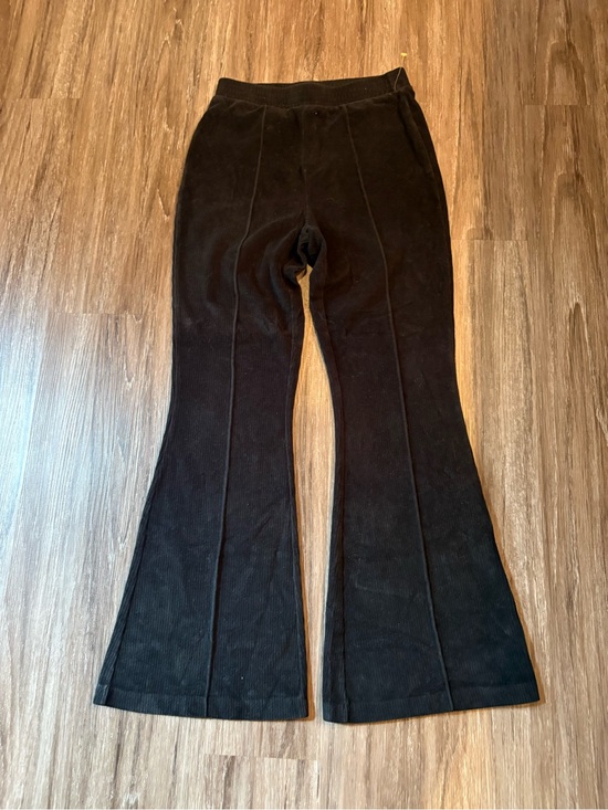 aerie Pants - aerie Black Ribbed Waistband Knit Pants